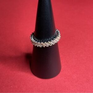 Bomb Party RBP7711 “Say Yes To Love” Cubic Zirconia on Rhodium Size 10 Ring NWT